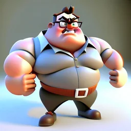 3D cartoon of a full-body man