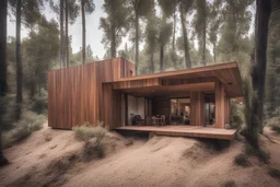 A wood house in spain
