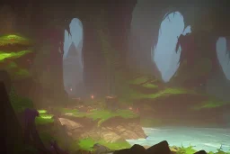 Fantasy troll cave