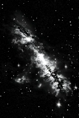 galaxy black and white
