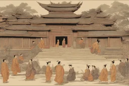 اشخاص وبيوت من البوذيه القديمه