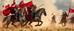 knights and lances tournament, horses hit hard