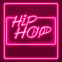 Hip Hop Wireframe Pink & Maroon Neon Checkered Background.