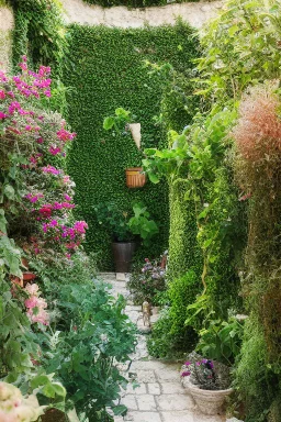 A tiny secret Mediterranean garden