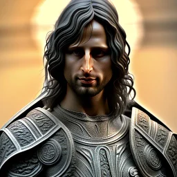 White Sculpture aragorn, full body, Rome sculpture style, full body, fresco background, hyper realistic, 8k,