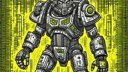power armor comic style