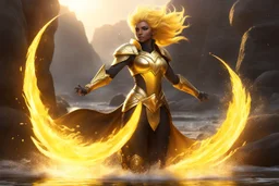 The golden light around her intensifies. "We need to disrupt the drain." Sulfur steps forward, molten armor rippling. "Then let's melt that cursed vortex." She raises her hands and heat ripples outward in visible waves. The very air bends around her power, the stones at your feet cracking from the temperature differential. Frixion crouches, muscles coiling. "I'll take point—run me through it, Sulfur, I'll carve my way through." Crux drifts closer to Mary, her translucent form humming with conta