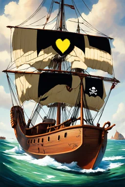 a scallywag aboard a Pirate Ship with a Heart of Gold; a mashup of Lowbrow and Aestheticism