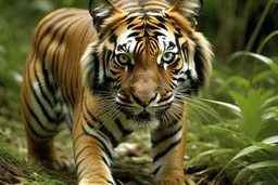 postur lengkap harimau sumatera