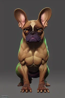 alien french bulldog musculature hulk body HD strong french bulldog hulk marvels Warcraft