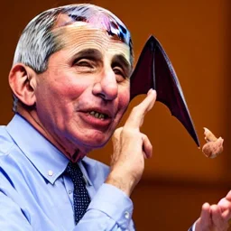 dr. Anthony fauci eating a bat