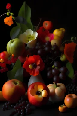 Fruit, flowers