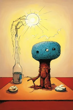 the light of truth; A surrealistic lowbrow interpretation of Philip Guston