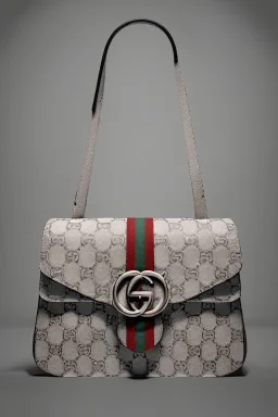 Gucci bag made by muppet face, Sesame Street style, retro style, photo studio, unreal engine 5, god lights, ray tracing, RTX, lumen lighting, ultra detail, volumetric lighting, 3d.