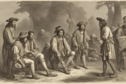 autochtones talking to english colonisers 1669