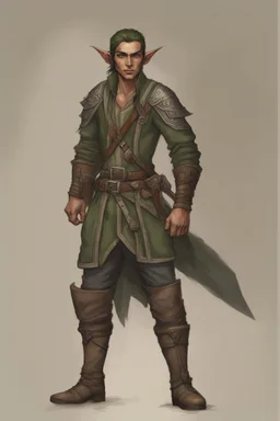 male wood elf rogue