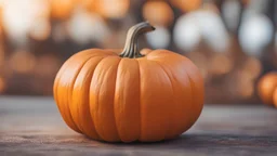 close up, pumpkin, blurred background