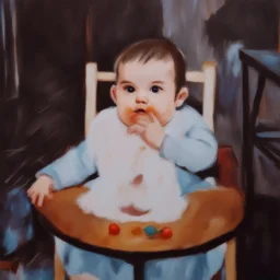 a baby in draw style