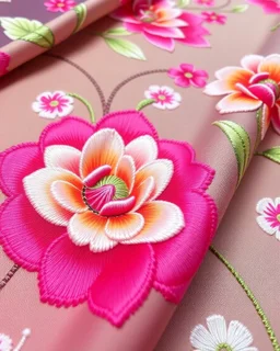Tissu motif fleur numirique 3d hd broderi 3d 2025 jone pousan fon nlor