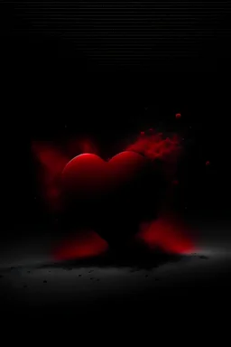 An unknown person, distracted by the life of this world, and a heart with black dust on red