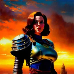 Drawing of beautiful face,'beautiful,Busty fit 'Piper Wright - Fallout 4 ',intense stare, ancient skintight armor, balanciaga fashion clothe painting by gaston bussiere, greg rutkowski, yoji shinkawa, yoshitaka amano, tsutomu nihei, donato giancola, tim hildebrandt Oil on canvas, cinematic composition, extreme detail,fit full head inside picture,16k