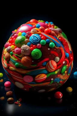 planet made of candy