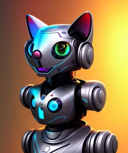 Half Robot cat