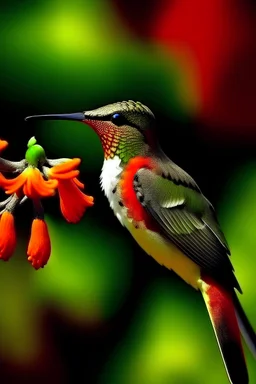 pajarito colibri delicado y brillante