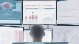 "A high-quality image displays a computer screen showcasing advanced medical charts and data. The image reflects the technology of data analysis and artificial intelligence in the field of healthcare, demonstrating the ongoing effort to enhance healthcare by precisely analyzing medical data and making accurate clinical decisions. The image signifies technological progress and continuous improvement in healthcare delivery."