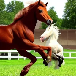 horse kick cute spacial