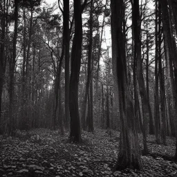 Diverse forest life noir