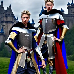 Lucky blue Smith in royal medieval prince outfit