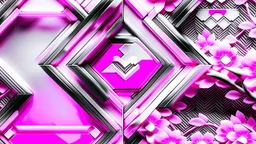 implant the logo in a sakura wallpaper