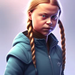  Greta Thunberg by artgerm