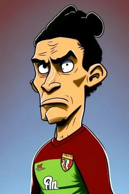 Darwin Nunez Footballer cartoon 2d