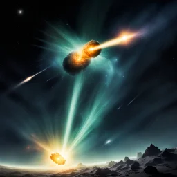 Comets colliding