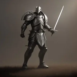 franz frazetta style, knight with sword and shield, dark soul like