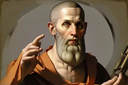 Digital monk by Andrea del Sarto