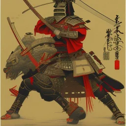 Samurai warrior vintage, Ukiyo-e