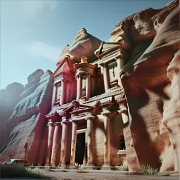 Petra, hyper detailed, unreal engine 5, octane render