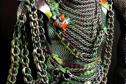 england medieval armour chains design front on shot