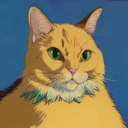 Portrait of a cat by Van Gogh