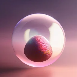 pixar style, volumetric pink sky environment and background, volumetric lighting, dramatic lighting, realistic painting of a soap bubble full with strawberryjam, detailed digital painting, extreme dense and fine, anime, ornate, colour-washed colors, elegant, small minutiae, tiny features, particulars, centered, smooth, sharp focus, renderman gofur render, 8k, uhd, detailed eyes, realistic shaded volumetric lighting, caustics, backlight