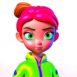 cute girl 3D