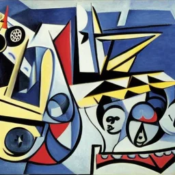 starships in space by picasso and fernand leger