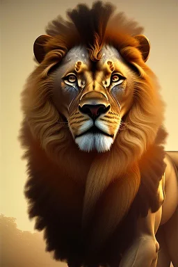 award winning portrait of a lion, in the style of homer winslow, character design unreal engine 5, artistic lighting, highly detailed, photorealistic, fantasy