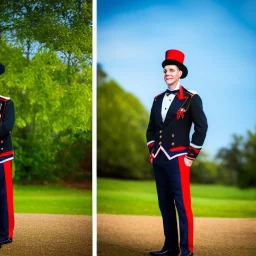  vonnart, ringleader, front, handsome, circus, male, Russian, fantasy, Golden hour