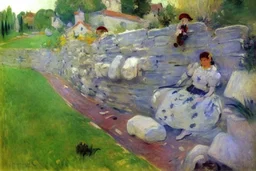 Stone wall, berthe morisot and konstantin korovin painting