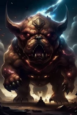 make the puppy so angery its at a cosmic level and its gigantic and it looks like an evil monster emporer and theres abuch of war going on beside it and theres a bouch ov other evil emporers fighting even more EVEN MOOORREE! EEEVVVEEENNN MOOORE