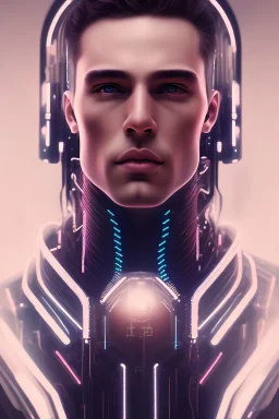 cyberpunk, head, men, portrai, tron